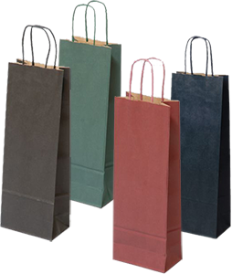 Strieborná papierová taška matné lamino so striebornými textilnými držadlami