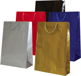Laminované tašky lesklé s textilným úchytom
